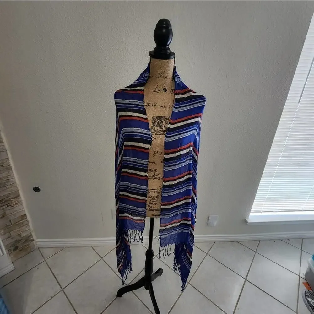 TALBOTS striped‎ long scarf